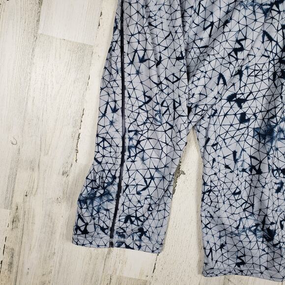 Lululemon Athletica Star Crushed Silver Fox Deep Navy Retreat Yogi Crop Pants 8 - Picture 8 of 15